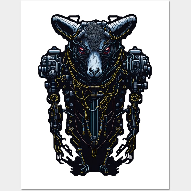 Electric Sheep Wall Art by Houerd